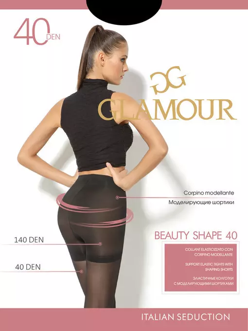 Колготки glamour beauty shape 40 glace, , 2, GLAMOUR, - 1