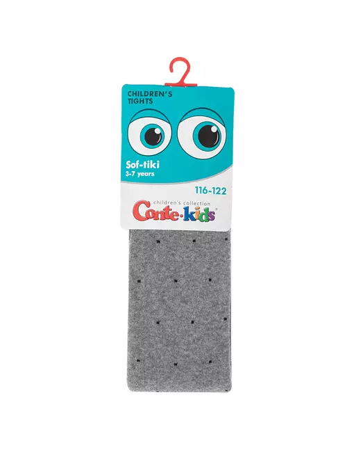 Колготки махровые conte-kids sof-tiki 699 серый, 7С-38СП, 116-122 (18), CONTE-KIDS,  - 4