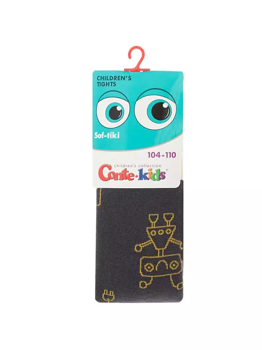Колготки детские conte-kids sof-tiki 695 темно-серый, 7С-38СП, 104-110 (16), CONTE-KIDS,  - 4