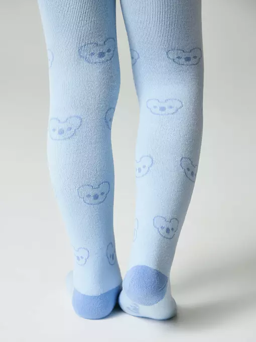 Колготки махровые conte-kids sof-tiki 697 голубой, 7С-38СП, 62-74 (12), CONTE-KIDS,  - 3