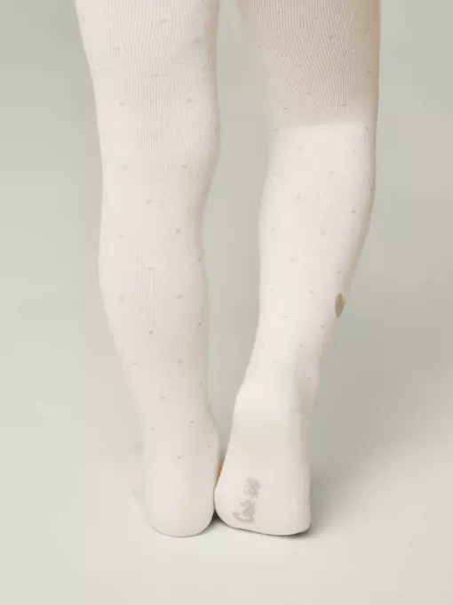 Теплые колготки для девочек sof-tiki 699 молочный, 7С-38СП, 116-122 (18), CONTE-KIDS,  - 3