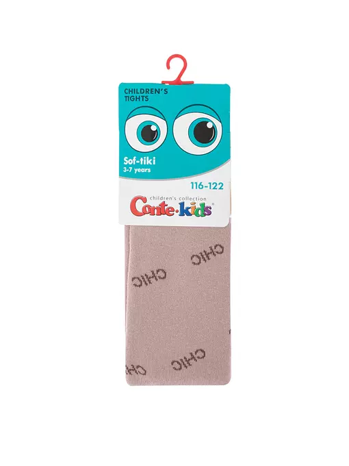 Колготки махровые conte-kids sof-tiki 702 пепельно-розовый, 7С-38СП, 128-134 (20), CONTE-KIDS,  - 4