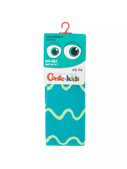 Колготки детские conte-kids sof-tiki 693 бирюза, 7С-38СП, 62-74 (12), CONTE-KIDS,  - 3