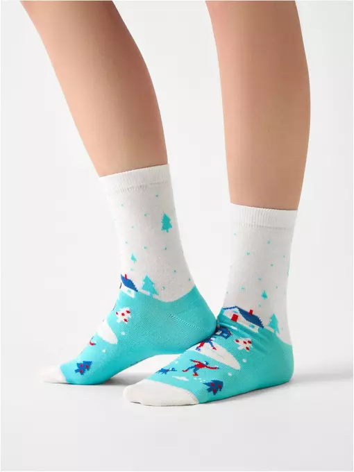 Подарочный набор женских носков (6 пар) conte 823 ассорти, 21С-76СП,24С-73СП, 36-39 (23-25), CONTE ELEGANT,  - 5