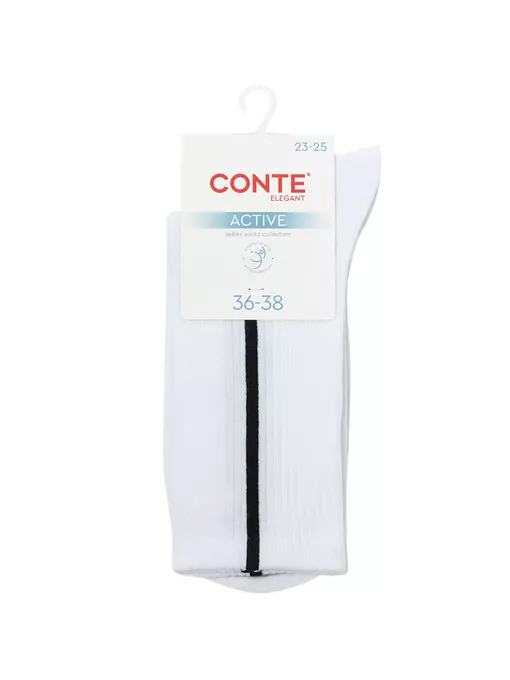 Удлиненные женские носки conte active 965 розовый, 20С-20СП, 36-38 (23-25), CONTE ELEGANT,  - 1