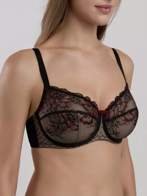 Бюстгальтер балконет с мягкой чашкой desire tb6251 черный, 24С-0049КСП, 70D, CONTE ELEGANT,  - 1