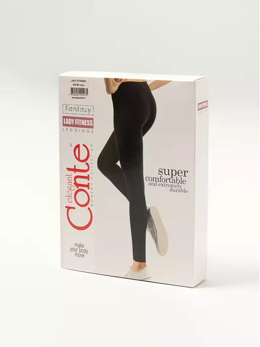 Леггинсы женские conte lady fitness black, 15С-016ТСП, 170-90/XS, CONTE ELEGANT,  - 1