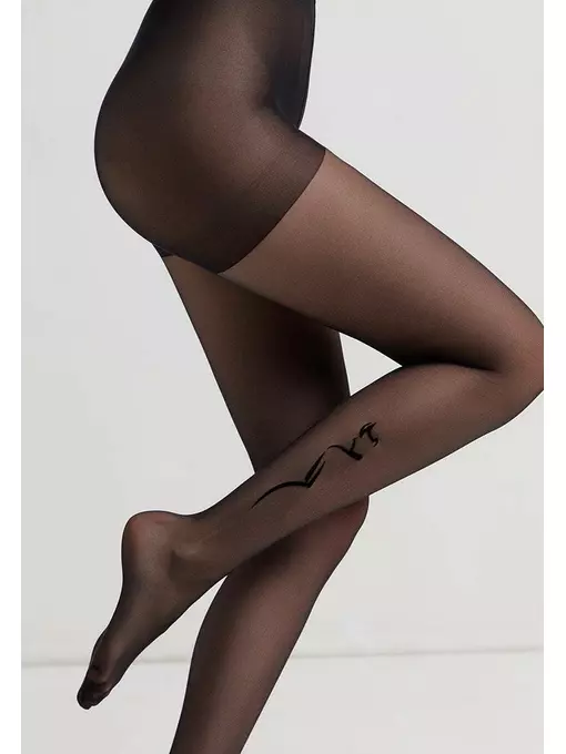 Колготки с тату-рисунком conte femme nero, 19С-108СП, 2, CONTE ELEGANT,  - 2