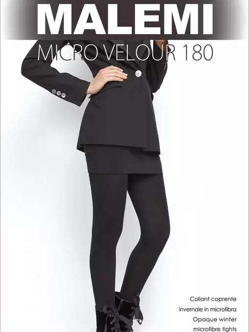 Колготки malemi micro velour 180 chocolate, , 2, MALEMI, - 1