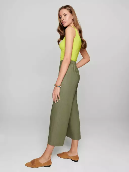 Кюлоты женские с высокой посадкой chia misty forest, 19С-992ТСП, 164-88-94/S, CONTE ELEGANT,  - 2