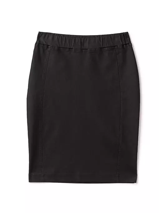 Юбка-карандаш женская с напылением "под кожу" gloria nero, 18С-598ТСП, 170-88-94/S, CONTE ELEGANT,  - 2