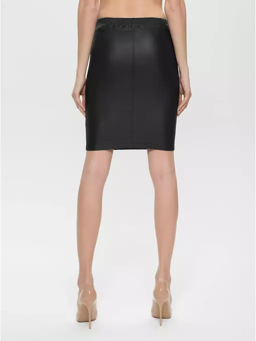 Юбка-карандаш женская с напылением "под кожу" gloria nero, 18С-598ТСП, 170-88-94/S, CONTE ELEGANT,  - 5