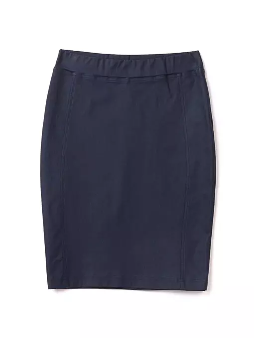 Юбка-карандаш женская с напылением "под кожу" gloria navy, 18С-598ТСП, 170-88-94/S, CONTE ELEGANT,  - 4