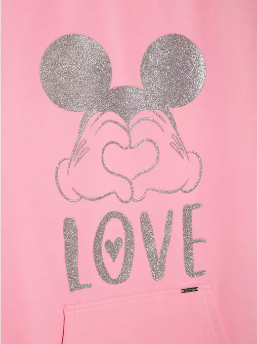 Хлопковая женская туника с мерцающим рисунком ©disney 953 camelia rose, 18С-728ТСП, 170-96-102, CONTE ELEGANT,  - 6