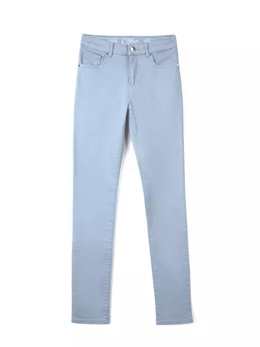 Классические женские прямые джинсы с эффектом "мгновенная коррекция живота" con-43g серый, CON-43G, 170-98/M, CONTE ELEGANT,  - 3