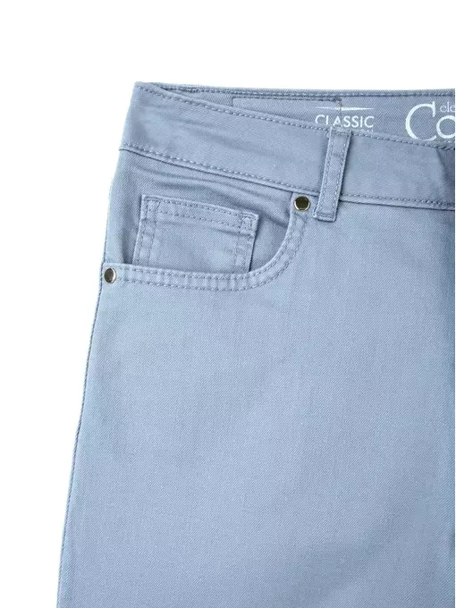 Классические женские прямые джинсы с эффектом "мгновенная коррекция живота" con-43g серый, CON-43G, 170-98/M, CONTE ELEGANT,  - 5