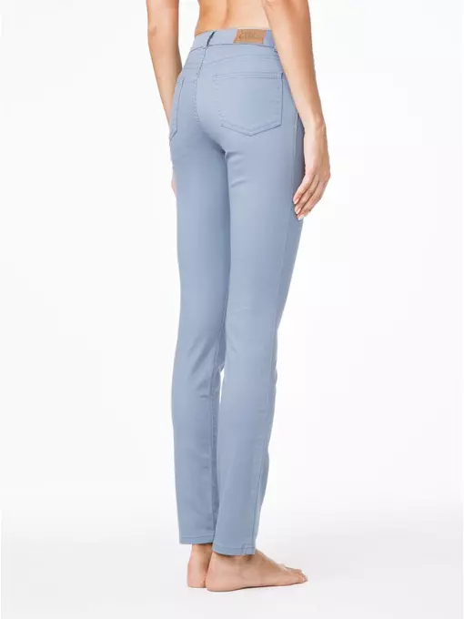 Классические женские прямые джинсы с эффектом "мгновенная коррекция живота" con-43g серый, CON-43G, 170-98/M, CONTE ELEGANT,  - 2