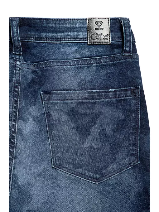 Джинсы женские eco-friendly с принтом "камуфляж" con-93 темно-синий, CON-93, 170-94/S, CONTE ELEGANT,  - 8