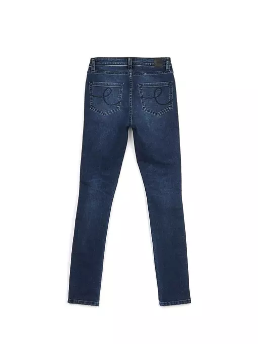 Моделирующие джинсы с лампасами из люрекса con-99 темно-синий, CON-99, 170-90/XS, CONTE ELEGANT,  - 4