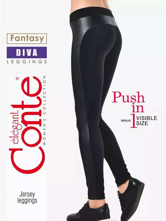 Леггинсы женские conte diva nero, , 170-102/L, CONTE ELEGANT, - 1