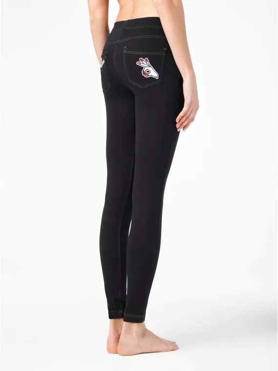 Леггинсы женские conte patch fun nero, 17С-389ТСП, 170-94/S, CONTE ELEGANT,  - 4