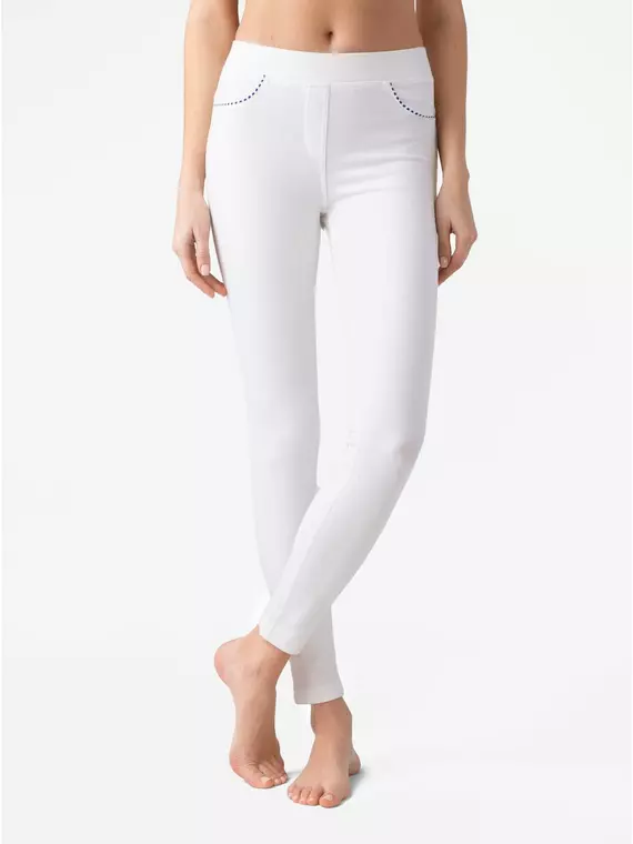 Леггинсы женские conte voyage white, 17С-396ТСП, 164-98/M, CONTE ELEGANT,  - 1