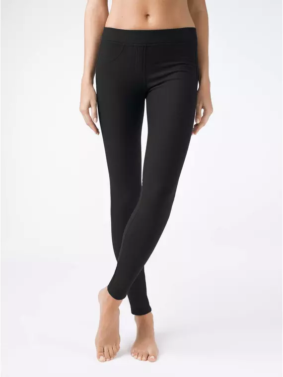 Леггинсы женские conte с высокой посадкой из ультраэластичного денима aleksa nero, 18С-557ТСП, 164-90/XS, CONTE ELEGANT,  - 3