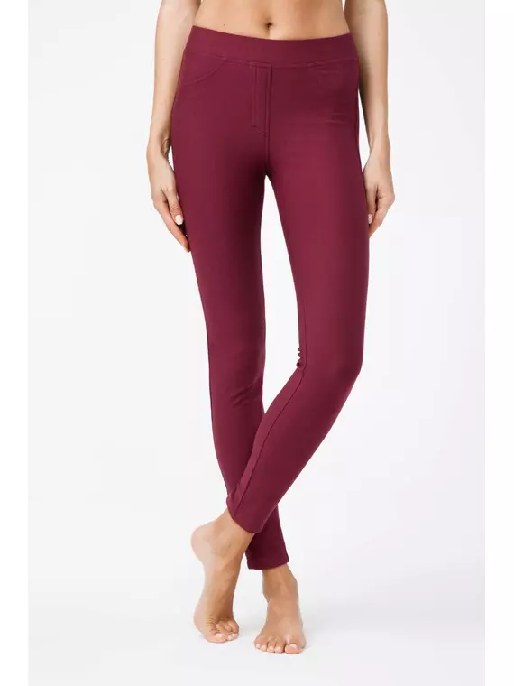 Леггинсы женские conte с высокой посадкой из ультраэластичного денима aleksa plum, 18С-557ТСП, 164-102/L, CONTE ELEGANT,  - 1