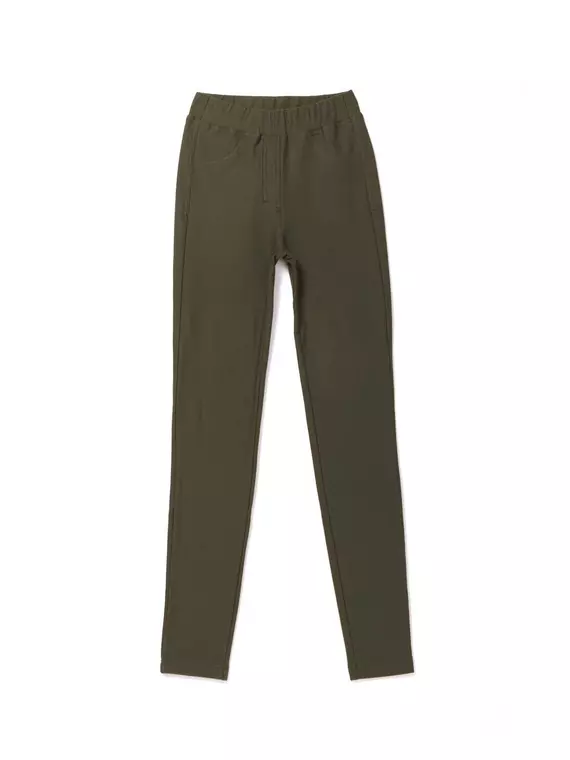 Экстрамягкие джеггинсы с высокой посадкой и термоэффектом windy+ deep khaki, 18С-559ТСП, 170-118/4XL, CONTE ELEGANT,  - 3