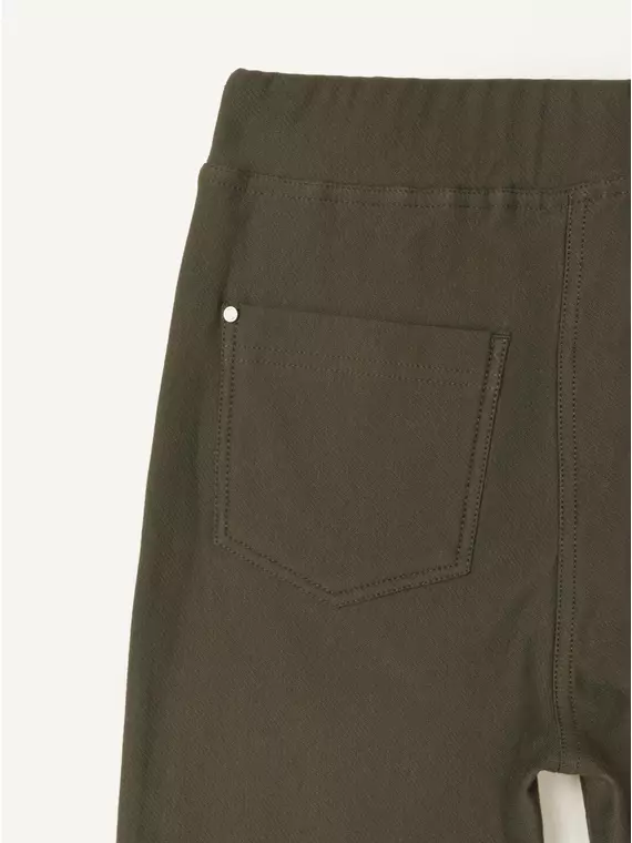 Экстрамягкие джеггинсы с высокой посадкой и термоэффектом windy+ deep khaki, 18С-559ТСП, 170-118/4XL, CONTE ELEGANT,  - 6