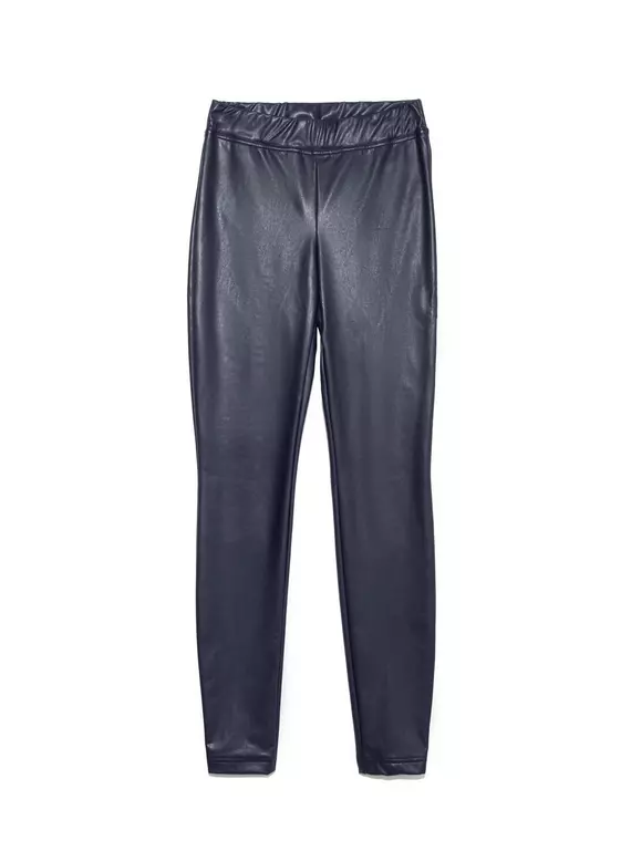 Ультрамягкие леггинсы из искусственной кожи с термоэффектом elite marino, , 170-102/L, CONTE ELEGANT, - 3