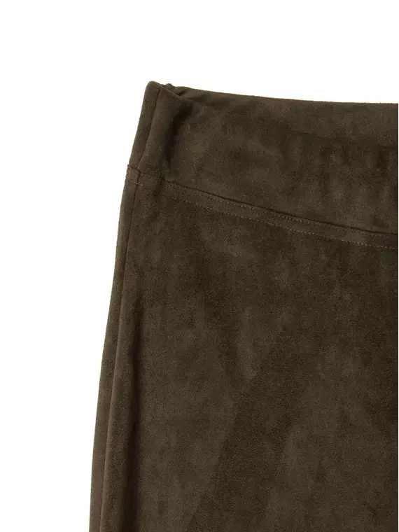 Ультрамягкие леггинсы из искусственной замши velvet khaki, 18С-563ТСП, 170-102/L, CONTE ELEGANT,  - 7
