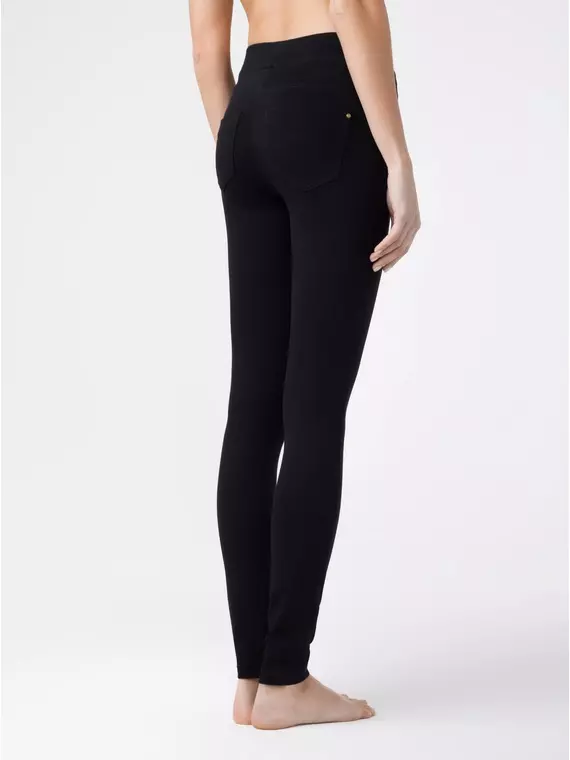 Леггинсы женские conte моделирующие джеггинсы с эффектом "push up" in cosmo black, 18С-689ТСП, 170-90/XS, CONTE ELEGANT,  - 2