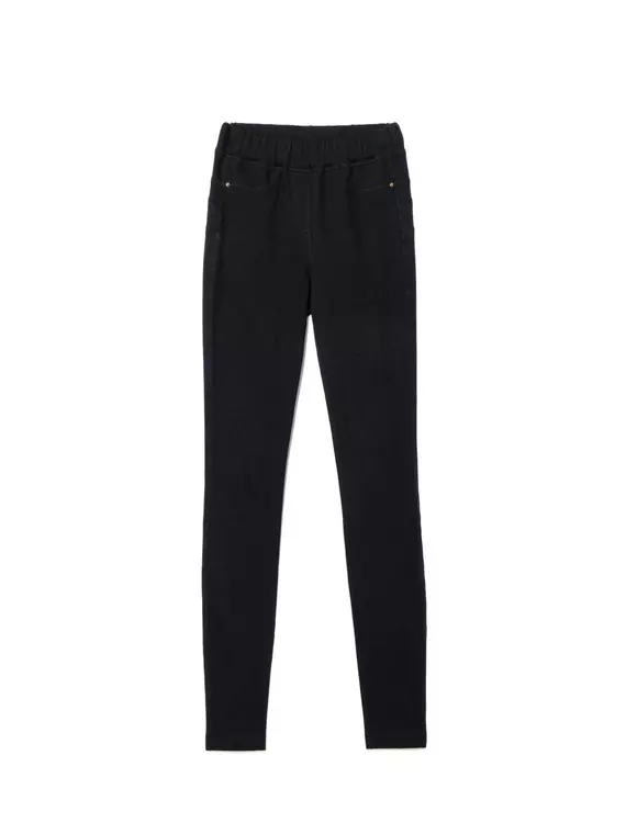 Леггинсы женские conte моделирующие джеггинсы с эффектом "push up" in cosmo black, 18С-689ТСП, 170-90/XS, CONTE ELEGANT,  - 3