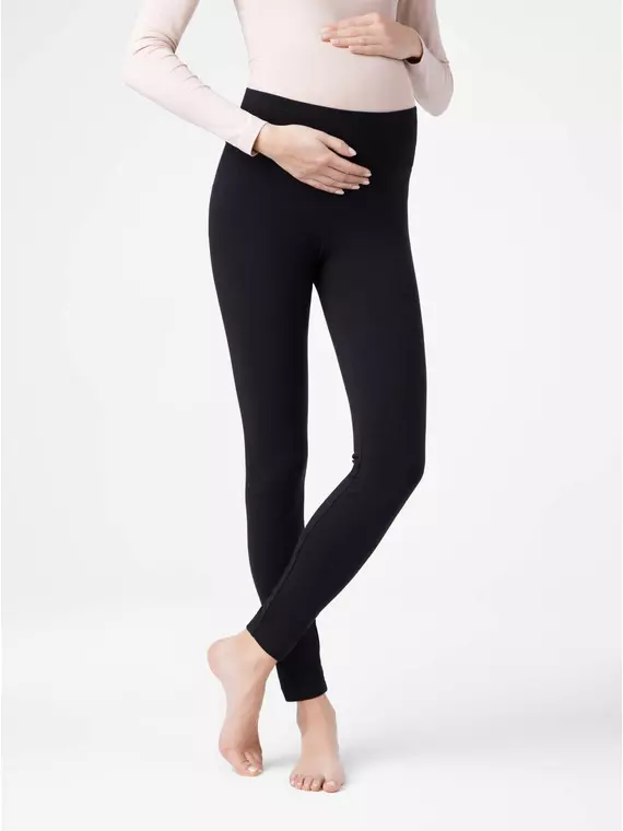 Ультракомфортные леггинсы для беременных mama fitness black, 18С-591ТСП, 170-90/XS, CONTE ELEGANT,  - 3