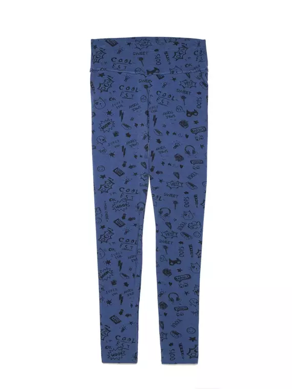 Ультракомфортные леггинсы для беременных с трендовым рисунком mama art denim, 18С-592ТСП, 170-106/XL, CONTE ELEGANT,  - 4