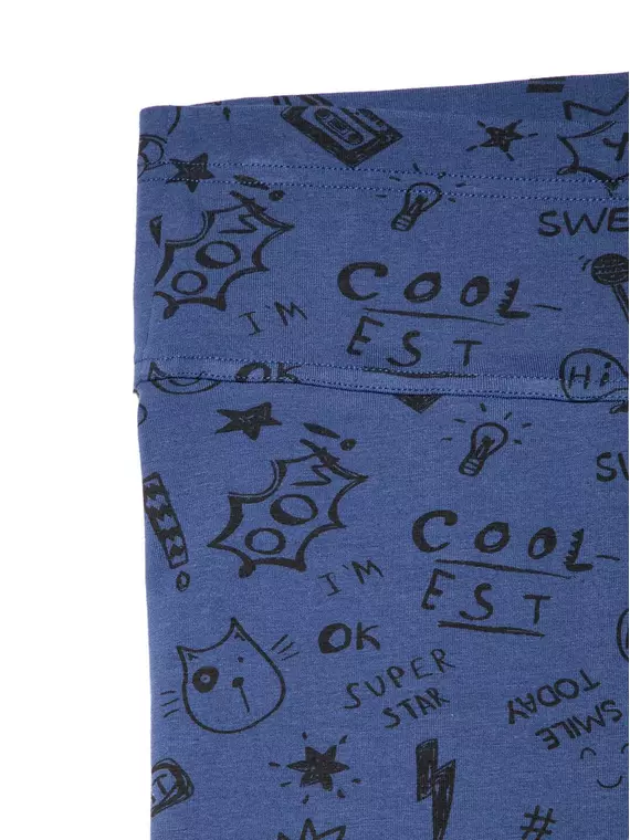 Ультракомфортные леггинсы для беременных с трендовым рисунком mama art denim, 18С-592ТСП, 170-106/XL, CONTE ELEGANT,  - 6