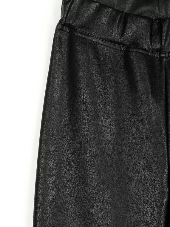 Моделирующие женские термолеггинсы с высокой посадкой из искусственной кожи bella conte royal black, , 170-94/S, CONTE ELEGANT, - 3