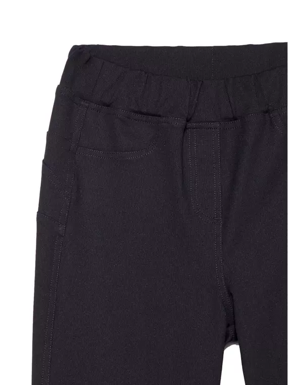 Фактурные женские джеггинсы с высокой посадкой ideal lux royal black, 19С-858ТСП, 164-90/XS, CONTE ELEGANT,  - 9