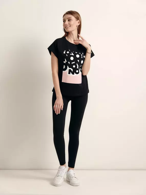 Леггинсы женские yoga black, 20C-1292ТСП, 170-90/XS, CONTE ELEGANT,  - 1