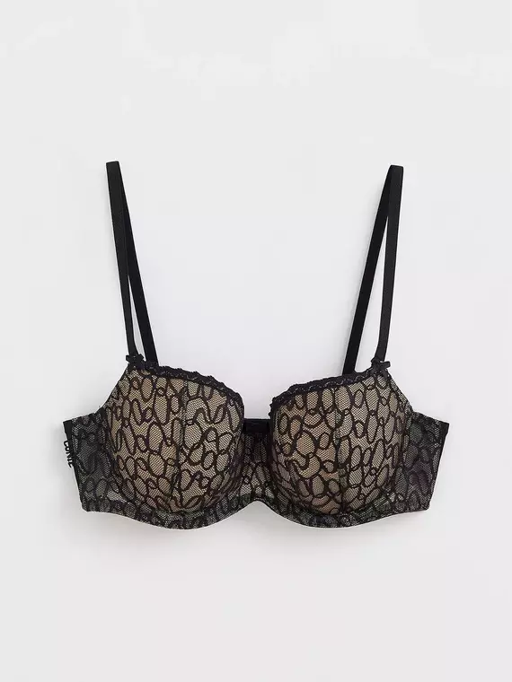 Бюстгальтер «балконет» с мягкой чашкой voile rb5107 черный, , 70D, CONTE ELEGANT, - 6