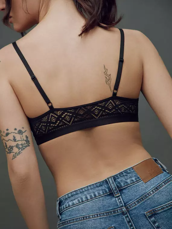 Бюстье из фактурного кружева fairytale lbe 1552 black, , 170-96/L, CONTE ELEGANT, - 2