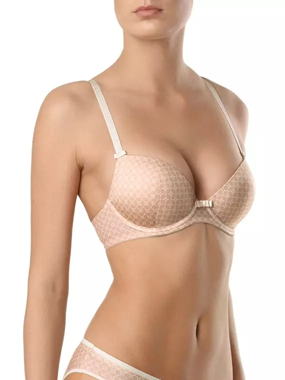 Бюстгальтер push-up на каркасах mosaique rb1037 пудра набивной, 17С-0001КСП, 75E, CONTE ELEGANT,  - 1