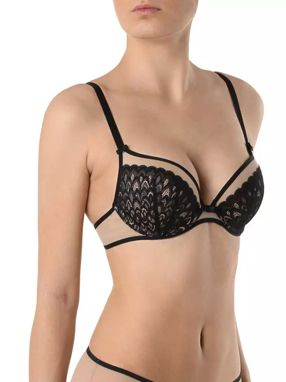 Бюстгальтер conte с эффектом push-up venus tb1075 черный, 19С-0003КСП, 70C, CONTE ELEGANT,  - 1