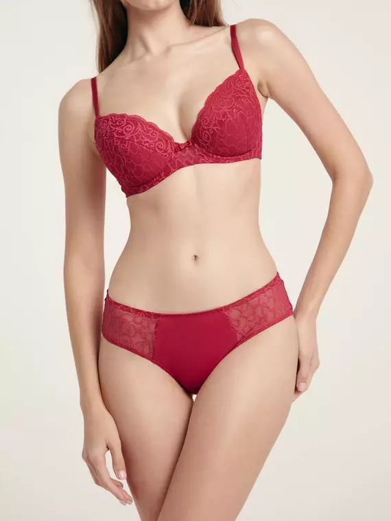 Бюстгальтер с эффектом push-up voile rb2081 брусника, 20С-0005КСП, 70C, CONTE ELEGANT,  - 3