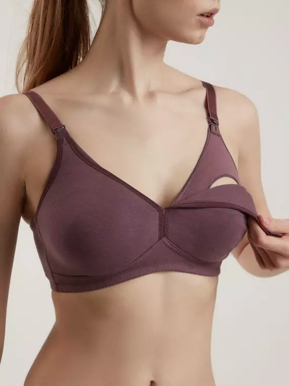 Хлопковый женский бюстгальтер для кормления assorti rb7103 ирис, 19С-0037КСП, 85B, CONTE ELEGANT,  - 3