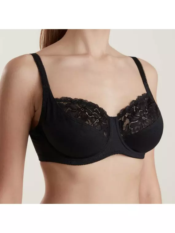 Бюстгальтер с мягкой чашкой и кружевом suprema rb6125 черный, 20С-0033КСП, 80C, CONTE ELEGANT,  - 1