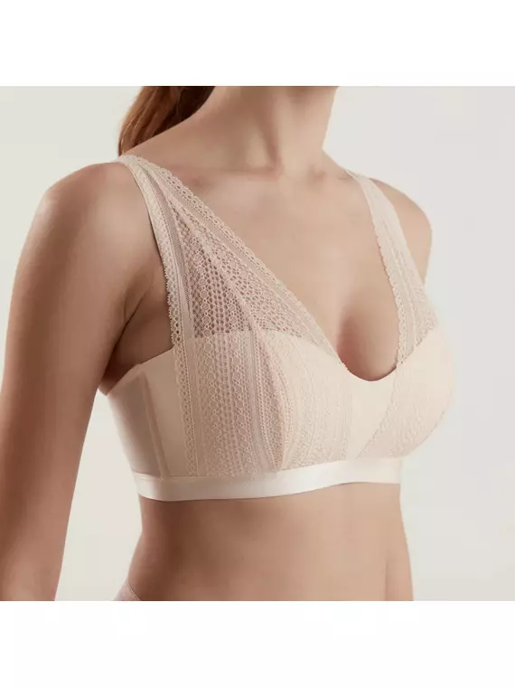 Бюстгальтер бралетт без каркасов vintage rb7115 миндаль, 20С-0051КСП, 65B, CONTE ELEGANT,  - 1