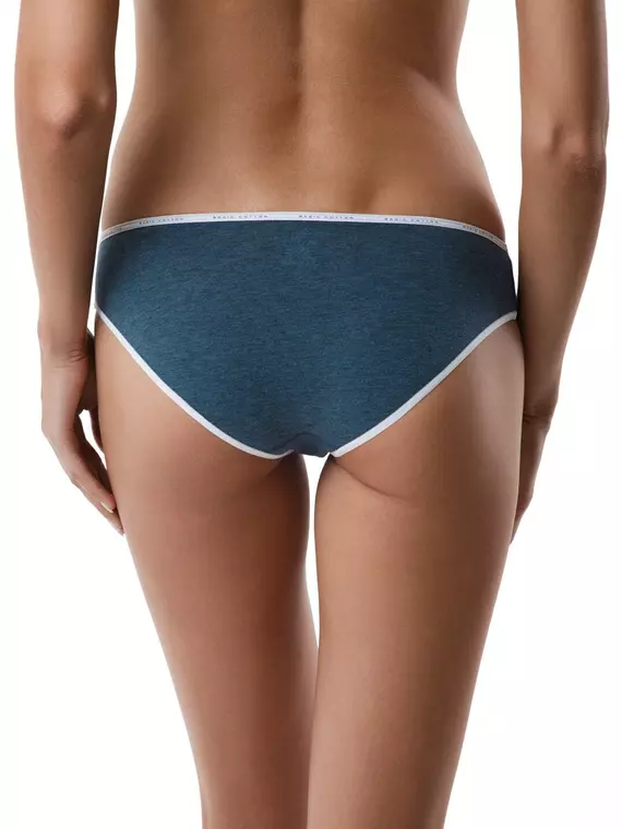 Трусы женские conte "бикини" basic lb 644 (в коробке) dark blue melange, , 98/M, CONTE ELEGANT, - 2