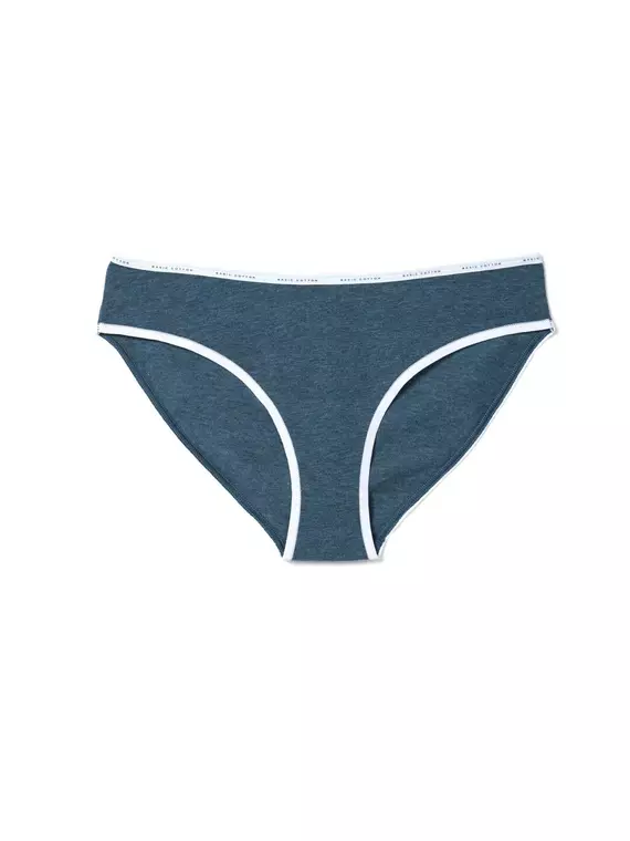 Трусы женские conte "бикини" basic lb 644 (в коробке) dark blue melange, , 98/M, CONTE ELEGANT, - 3